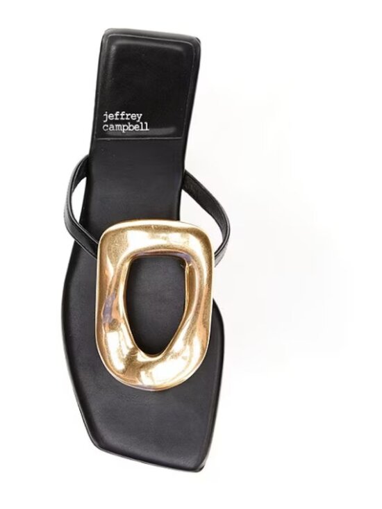 Jeffrey Campbell Shoes - Jeffrey Campbell Linques Leather Ornament Flats Sandals